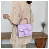 Spring Colorful Small Square Flap Crossbody Handbag