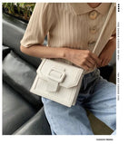 Spring Colorful Small Square Flap Crossbody Handbag