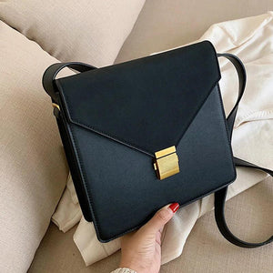 Women Messenger Bags Female Brown Yellow Shoulder Bags Office Lady Flap