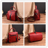 Rustic Leather Crossbody Bag for Women