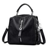 Rustic Leather Crossbody Bag for Women