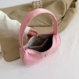 Women's PU Leather Armpit Shoulder Bag Casual Handbags