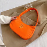 Women's PU Leather Armpit Shoulder Bag Casual Handbags