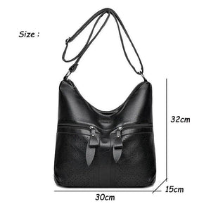Women's PU Leather Handbag Tote Shoulder Crossbody Bag