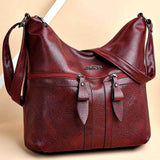 Women's PU Leather Handbag Tote Shoulder Crossbody Bag
