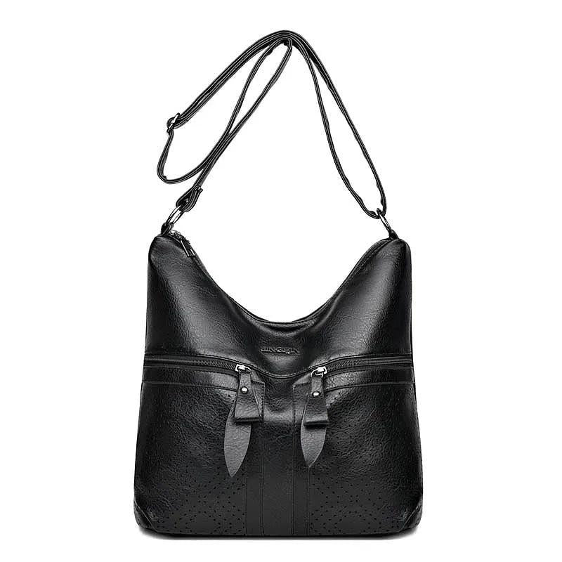 Women's PU Leather Handbag Tote Shoulder Crossbody Bag