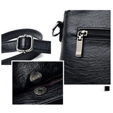 Soft Leather Crossbody Messenger Bag Vintage Shoulder Bag