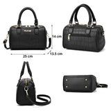 Vintage Crocodile Pattern PU Leather Handbag Women Shoulder Bag