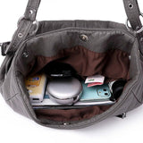 Soft Leather Handbags Large Capacity Tote Bag Female Shoulder Bags