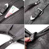 Soft Leather Handbags Large Capacity Tote Bag Female Shoulder Bags
