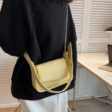 Small Flap Shoulder Bags for Women High Crossbody Women's Bag Pu Leather