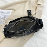 Leather Messenger bag Thick Chain Shoulder Bags Soft Cowhide Female Dumpling Bag