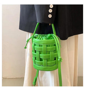 Fashionable Small Bucket Shoulder Messenger Bag