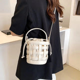 Fashionable Small Bucket Shoulder Messenger Bag