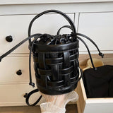 Fashionable Small Bucket Shoulder Messenger Bag