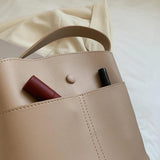 Soft Leather Crossbody Bags for Women Retro Small Tote Messenger Bag