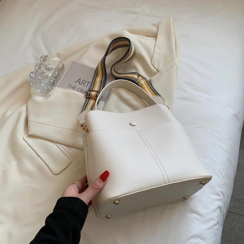 Soft Leather Crossbody Bags for Women Retro Small Tote Messenger Bag