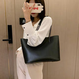 PU Leather Women Shoulder Bag High Capacity Handbag Chain Travel Bag
