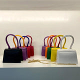 Mini Jelly Bag Contrast Messenger Multicolor Macaron