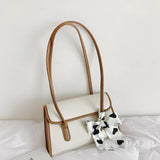 Plaid Scarf Bow Underarm Small Bag