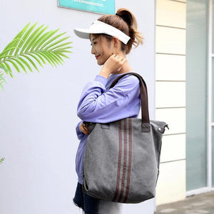 Large Canvas Tote Bag Women Casual Shoulder Bag Ladies Crossbody Bags