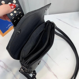 Skull Crossbody Bag Rivet Women Handbag Shoulder Bag Punk Small Lady Bags Clutch