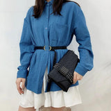 Skull Crossbody Bag Rivet Women Handbag Shoulder Bag Punk Small Lady Bags Clutch