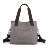 Canvas Bag Women's Retro Patchwork Crossbody Shoulder Bag