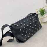 Skull Handbag Rivet Shoulder Bag Embossed Purse Crossbody ZM1205