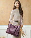 Shoulder Bags Lacquer PU Leather Handle Bags for Women