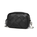 Stylish Chain Rhombic Woven Shoulder Bag