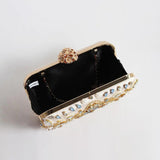 Diamond Beaded Clutch Purse Evening Bag for Women Wedding Party