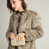 Diamond Beaded Clutch Purse Evening Bag for Women Wedding Party