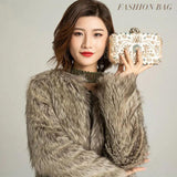 Diamond Beaded Clutch Purse Evening Bag for Women Wedding Party