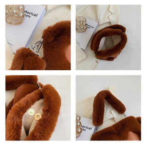 Plush Ladies Crossbody Bag Love Handbag Furry Women's Purse