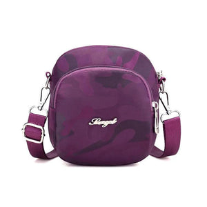 Waterproof Nylon Women Shoulder Bags Camouflage Lady Mini Handbag Zipper Flap
