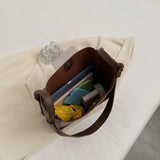 Large Capacity Soft Leather Messenger Bag for Women
