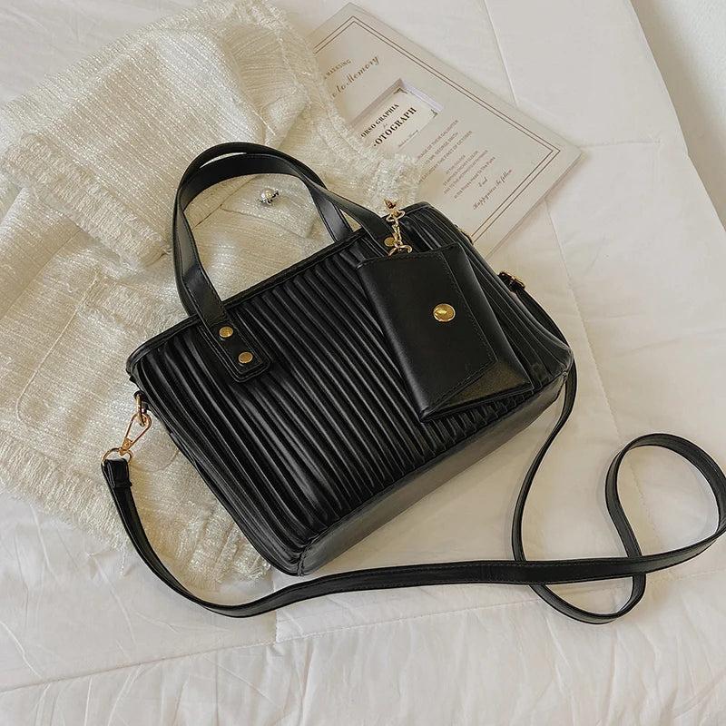 Soft Leather Messenger Bag Retro Ladies Crossbody Bags Small Purses