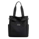 Nylon Fabric Tote Shoulder Bag for Women Large A4 Casual Handbag with Zipper
