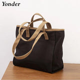 Large Cotton Canvas Bag Women's Handbag Casual Tote Shoulder Bag
