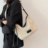 Canvas Shoulder Bag Large Capacity Women's Casual Messenger Bag