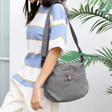 Vintage Canvas Crossbody Bag Retro Fabric Shoulder Messenger Bag Women