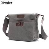 Vintage Canvas Crossbody Bag Retro Fabric Shoulder Messenger Bag Women