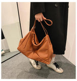 Women Shoulder Bag Winter Axillary bags Splicing Big Capacity Handbags