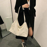 Women Shoulder Bag Winter Axillary bags Splicing Big Capacity Handbags