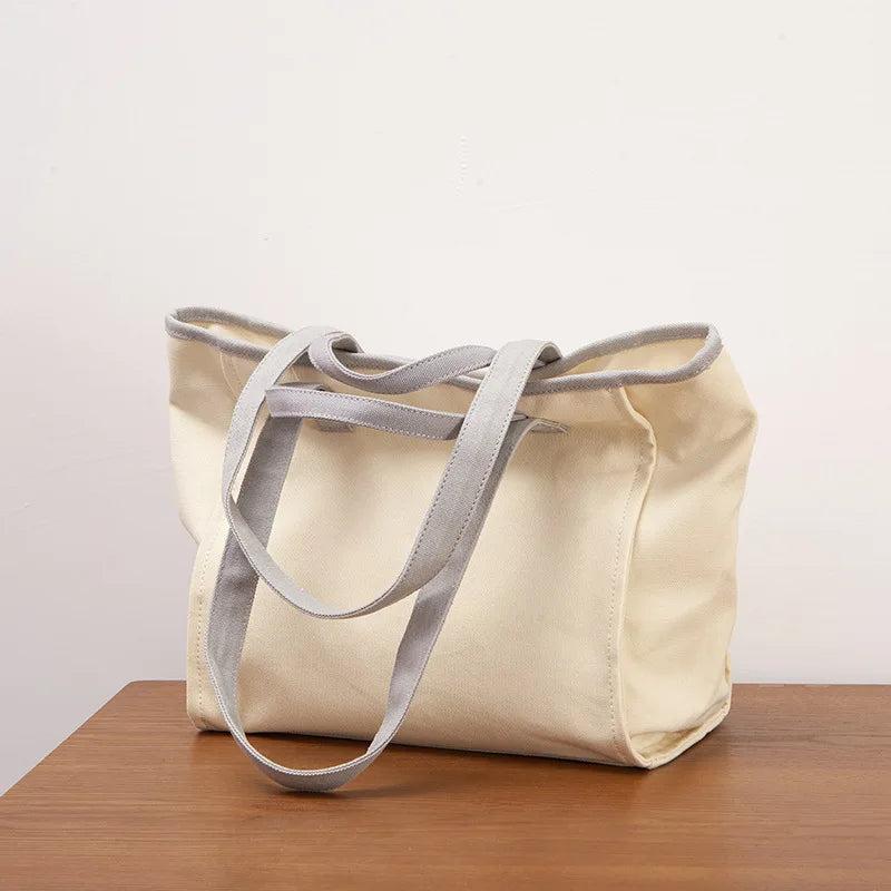 Large Canvas Tote Bag Women's Shopping School Shoulder Bag Ladies Handbag