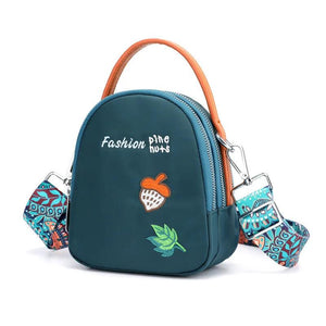 Small Round Shoulder Bag Teen Girls Mini Crossbody Handbag Lady Clutch