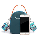 Small Round Shoulder Bag Teen Girls Mini Crossbody Handbag Lady Clutch