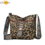Leopard Woman's Square Bag Large Causal Teens Girls Bag Shoulder Crossbody Bags
