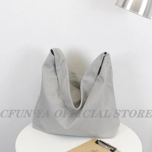 Canvas Shoulder Bag Large Capacity Totes College Messenger